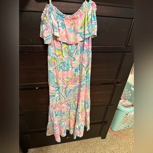 Sale! Lilly Pulitzer Seraphina Maxi Dress sz L 8/10